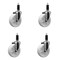 Service Caster 5'' SS Nylon Wheel Swivel 1-1/8'' Expanding Stem Caster Set, 4PK SCC-SSEX20S514-NYS-118-4 - alternate 1